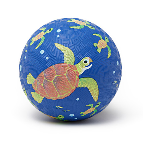 Leksaksboll 13 cm fri från PVC och BPA  - Sea Turtle från Crocodile Creek  - 3