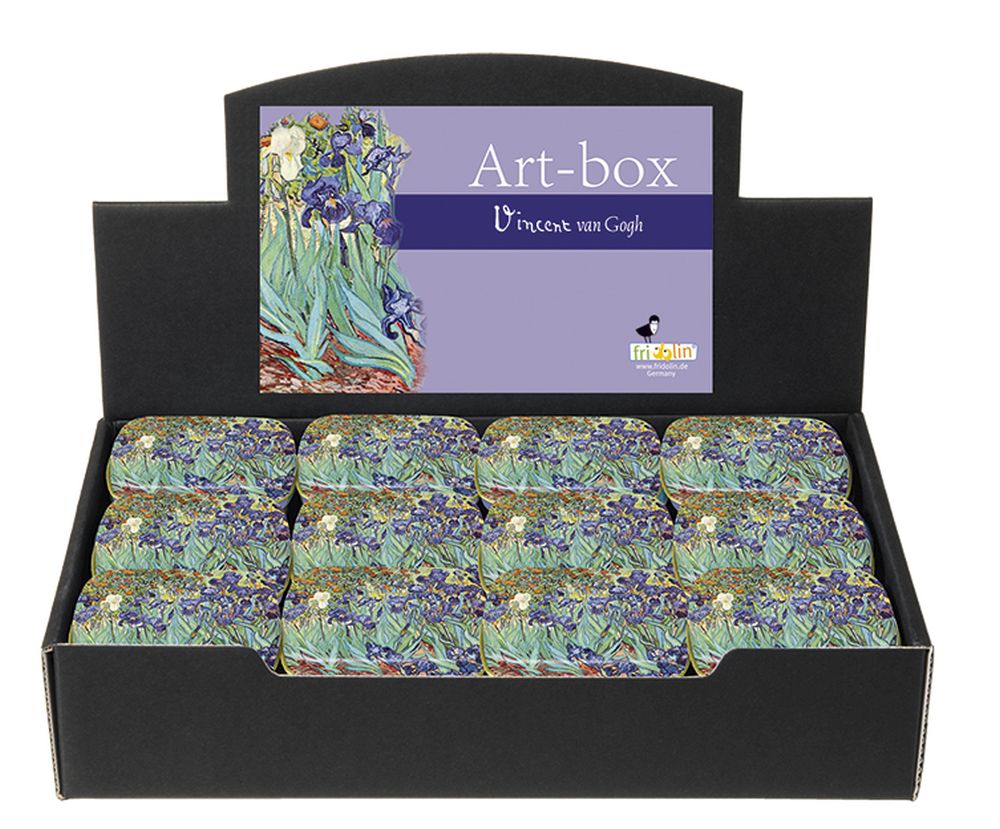 Art-boxes, Van Gogh, Iris, Bordsdisplay med 36 st., TEMA-produkt