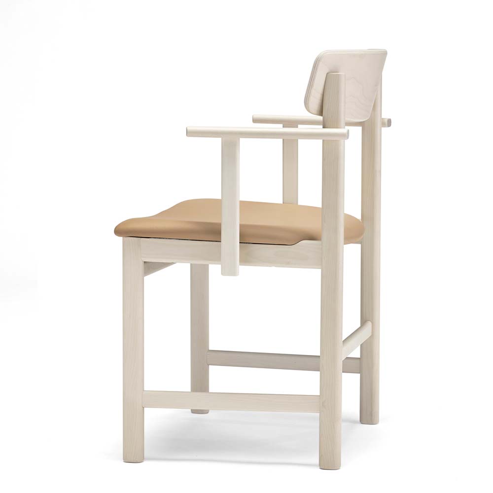 Pal Karmstol Klädd Sits (Björk flera val) - Stolab - 12