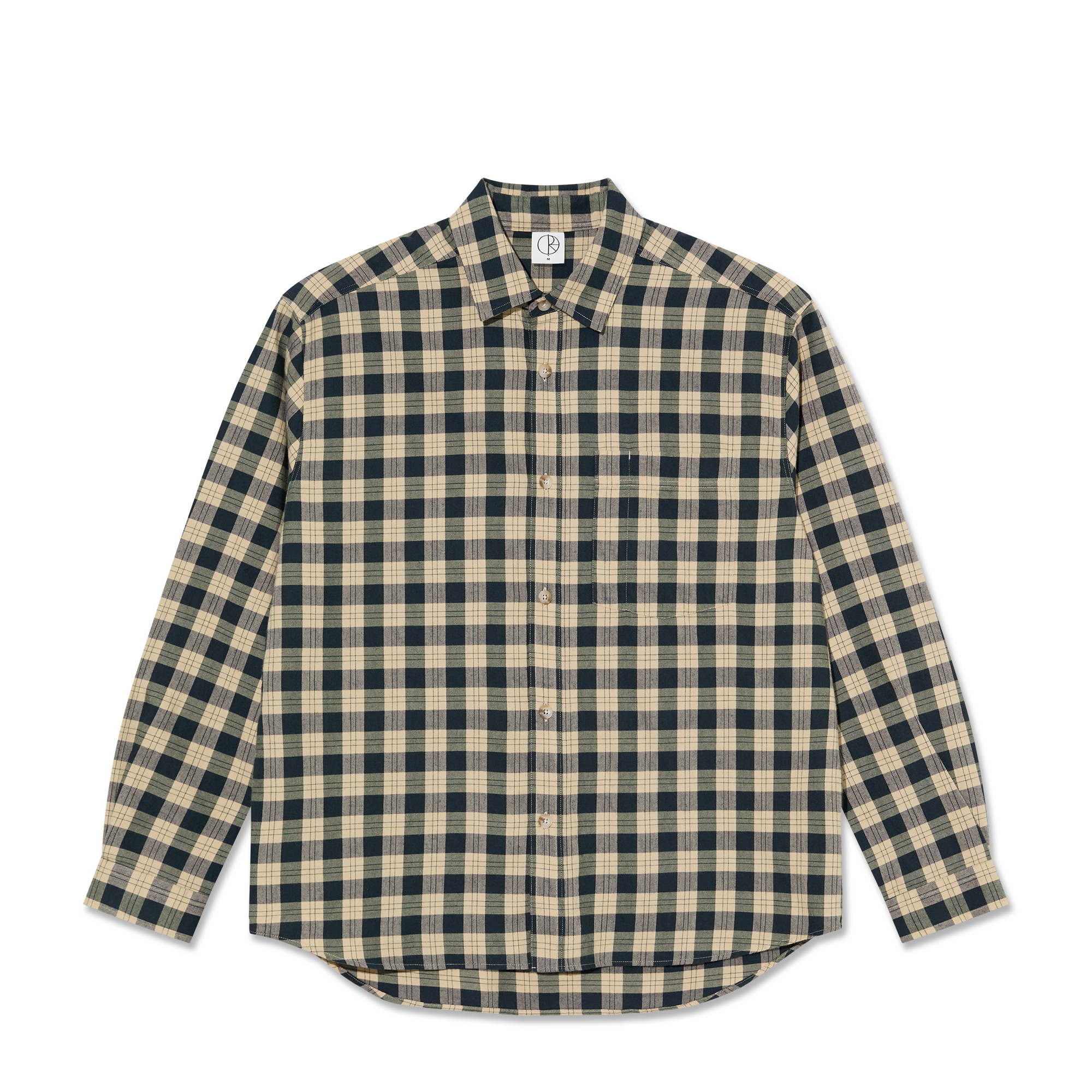 Polar Skate Co. Mitchell Long Sleeve Shirt Teal/Butter - Boardwalk