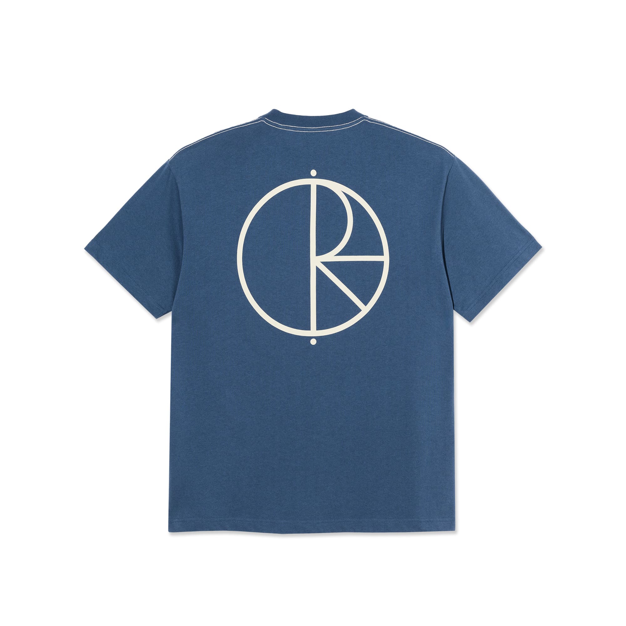 Polar Skate Co. Contrast T-shirt Stroke Logo Grey Blue