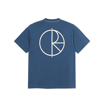 Polar Skate Co. Contrast T-shirt Stroke Logo Grey Blue
