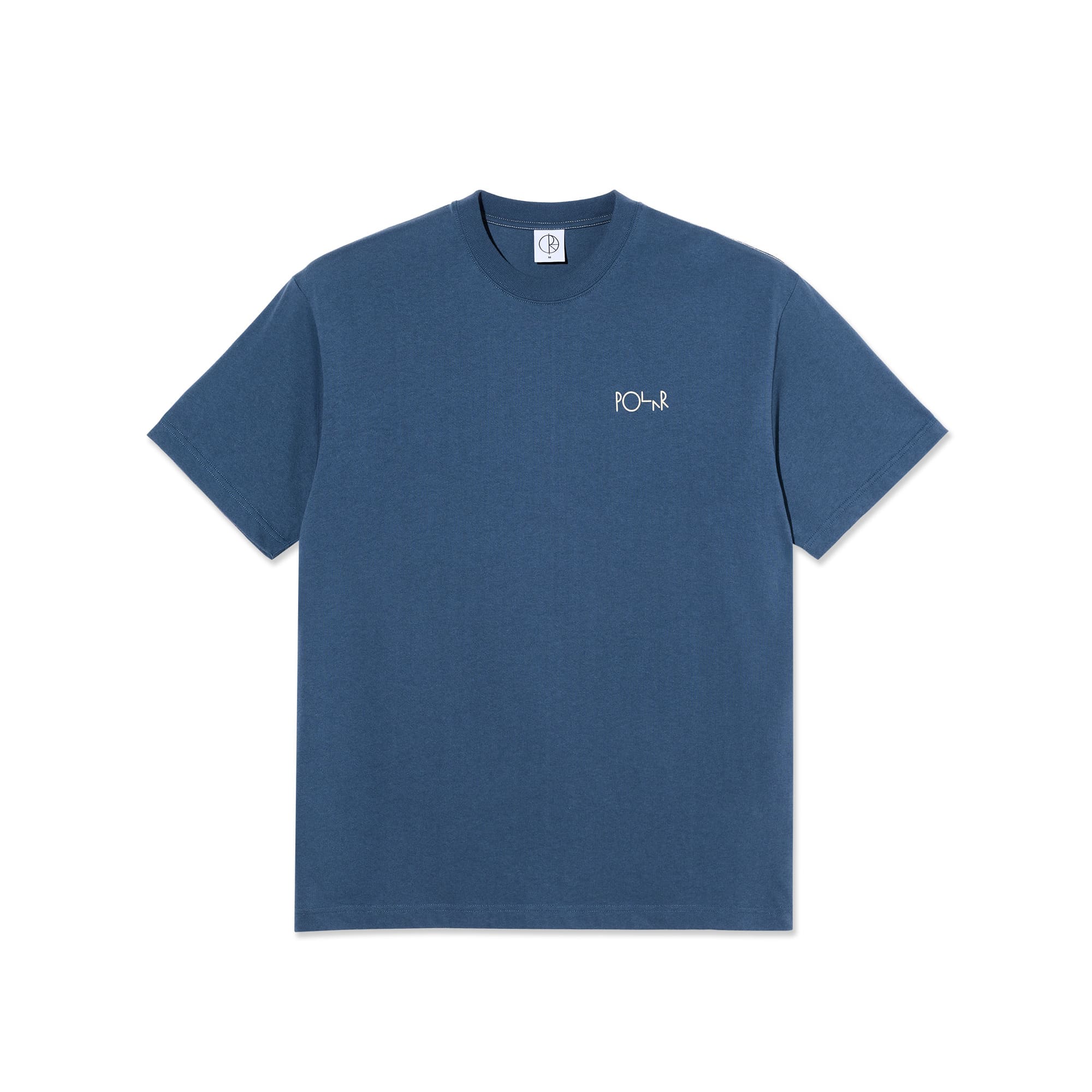 Polar Skate Co. Contrast T-shirt Stroke Logo Grey Blue - 2