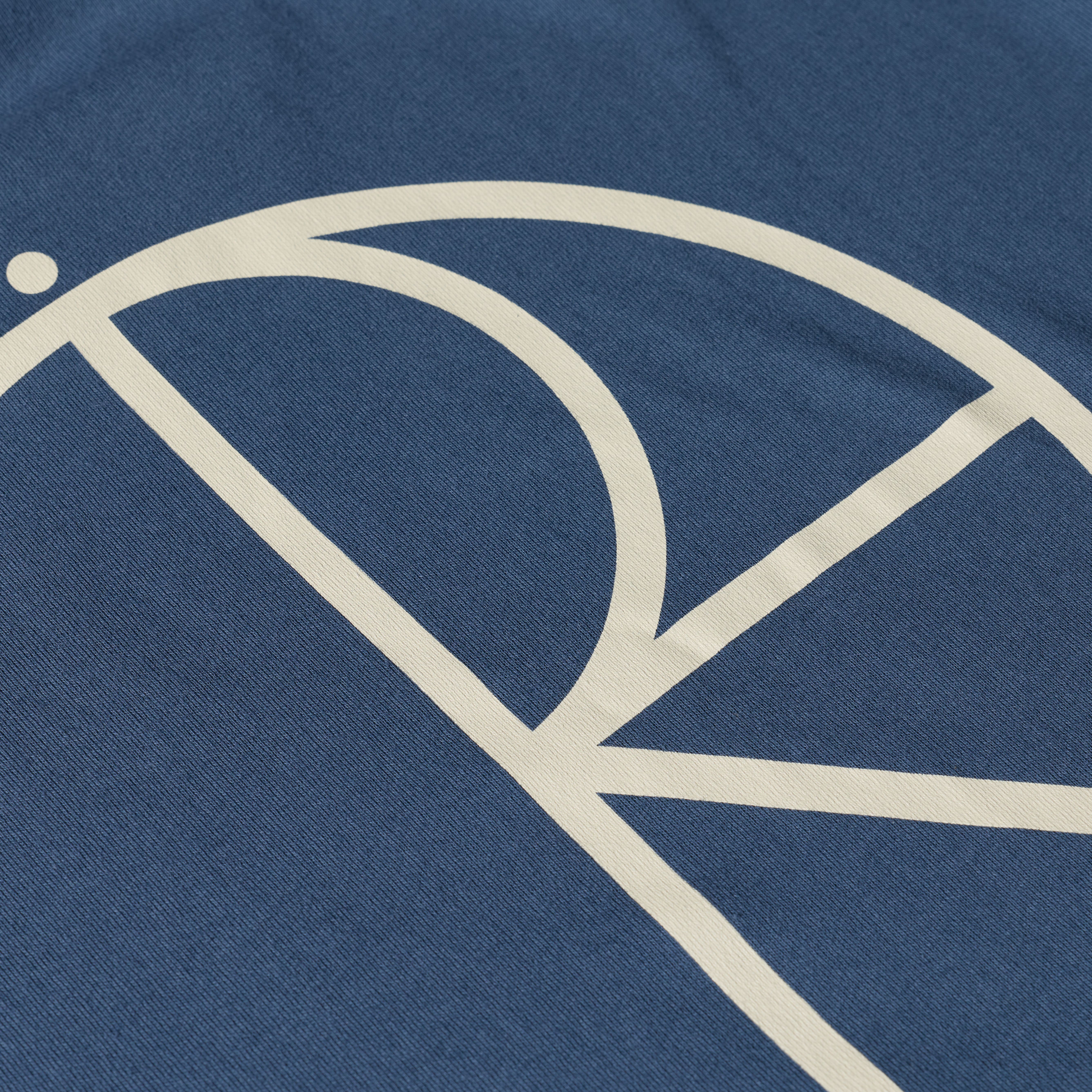 Polar Skate Co. Contrast T-shirt Stroke Logo Grey Blue - 4