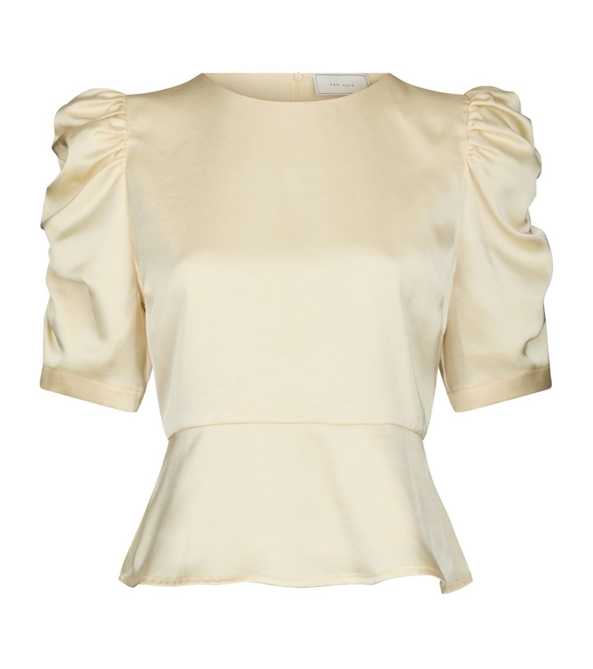 Neo Noir Benua Heavy Sateen Blouse, Light Yellow