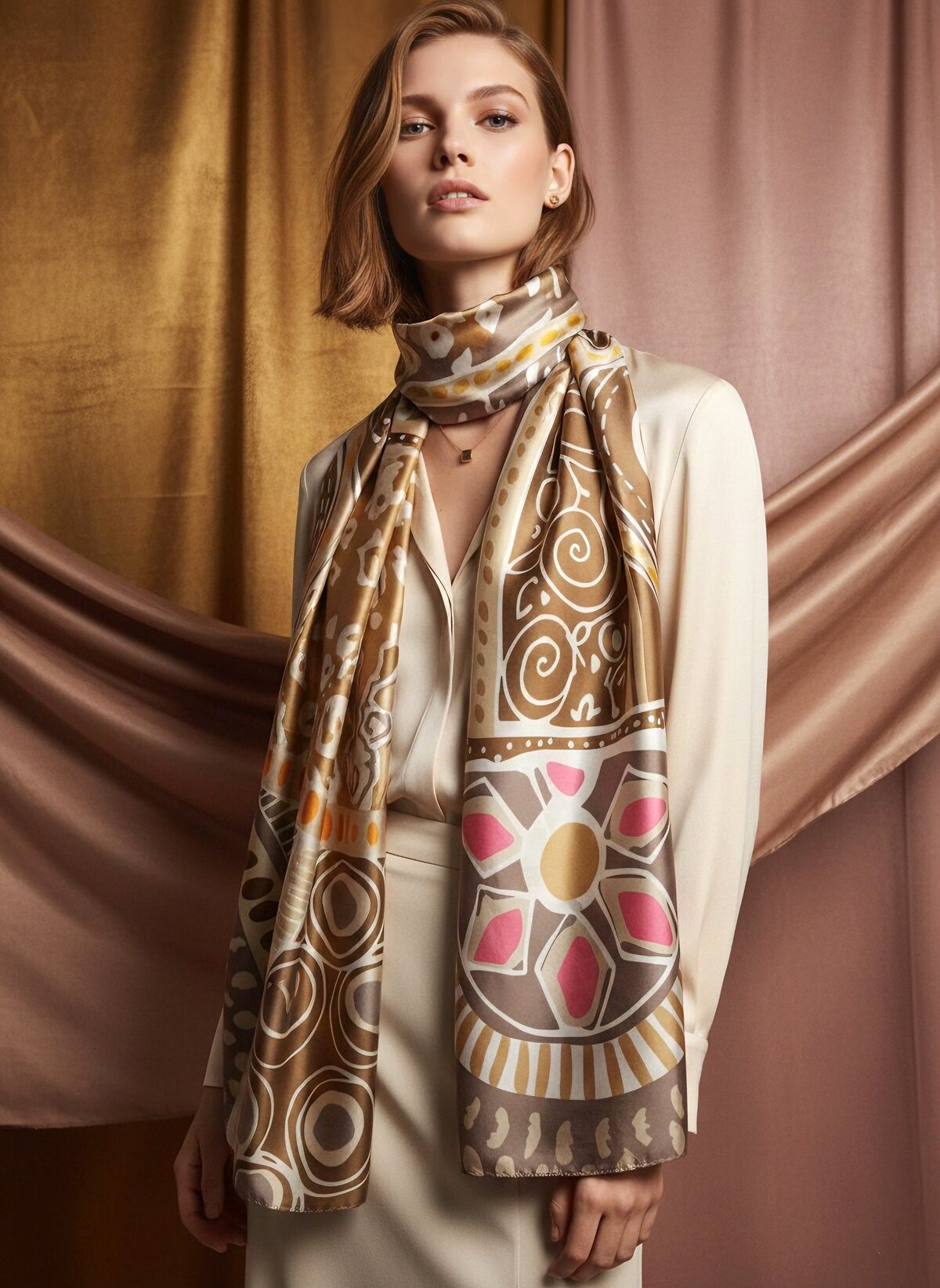 Scarf taupe