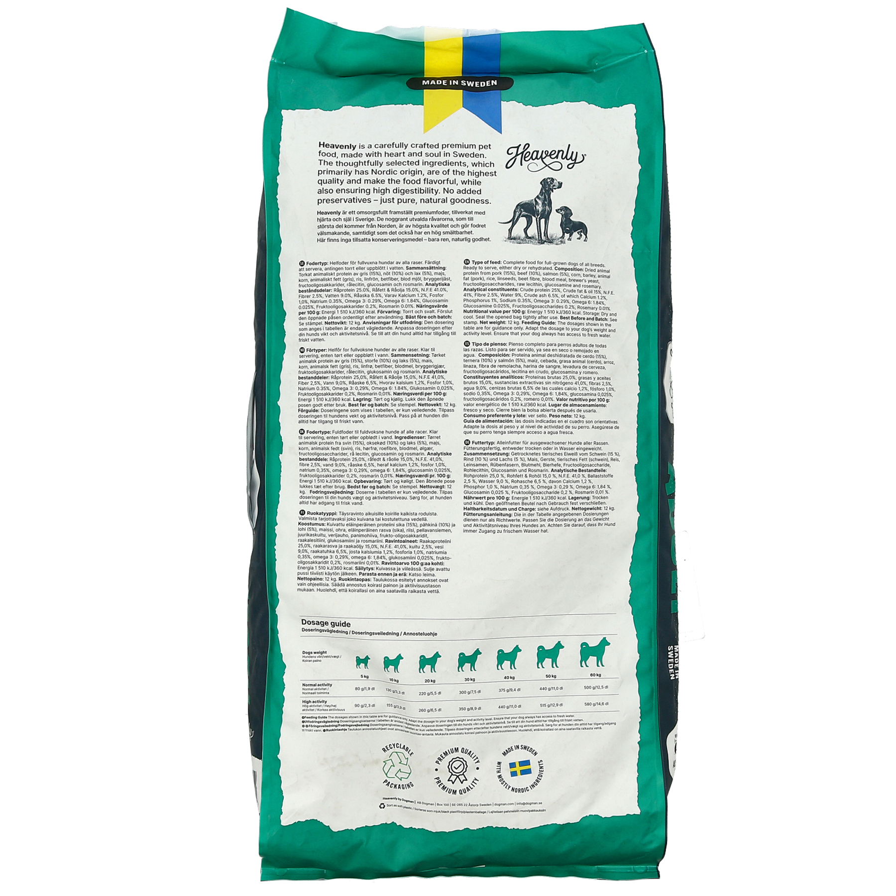 Heavenly - Adult Hundfoder - 12kg - 2