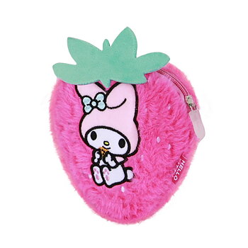 Sanrio My Melody Börs i Plysch – Rosa Jordgubbsformad Kawaii Börs