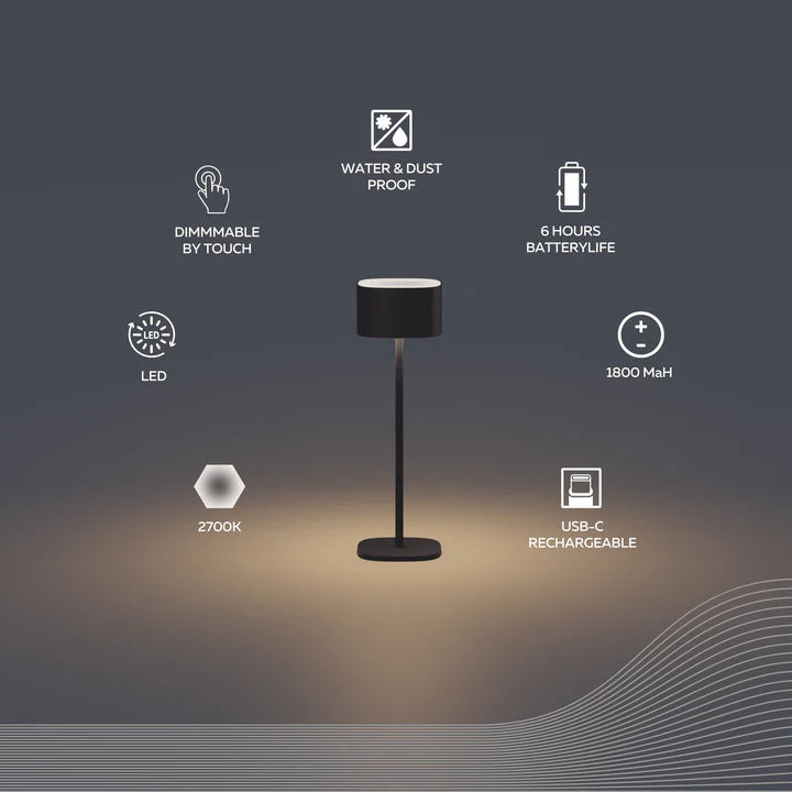 CALEX Serino Bordslampa Sand - 2