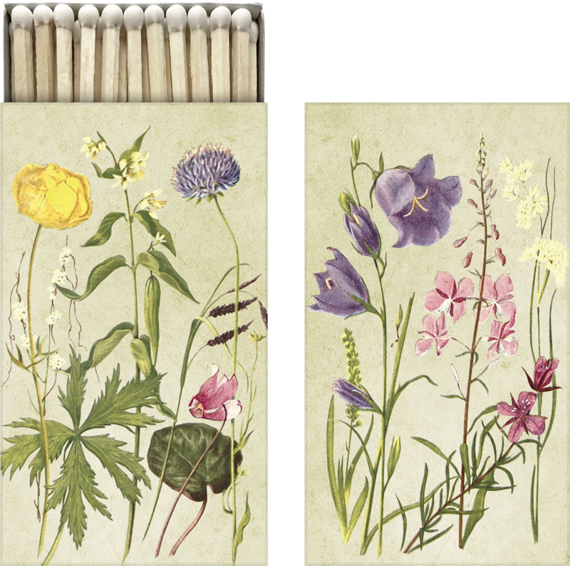 Tändsticksask Ängsblommor