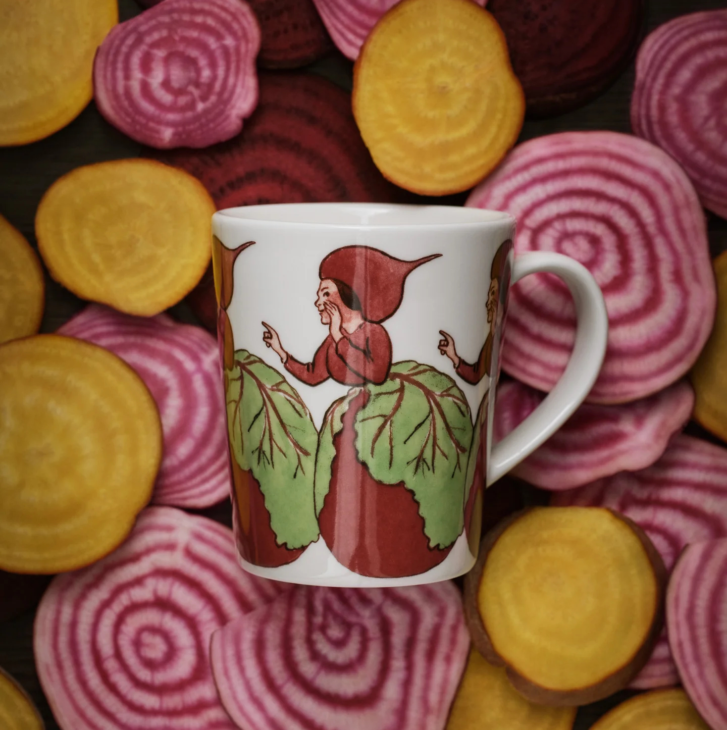 Elsa Beskow Mugg 28 cl (Med handtag) - Fru Rödbeta - 2