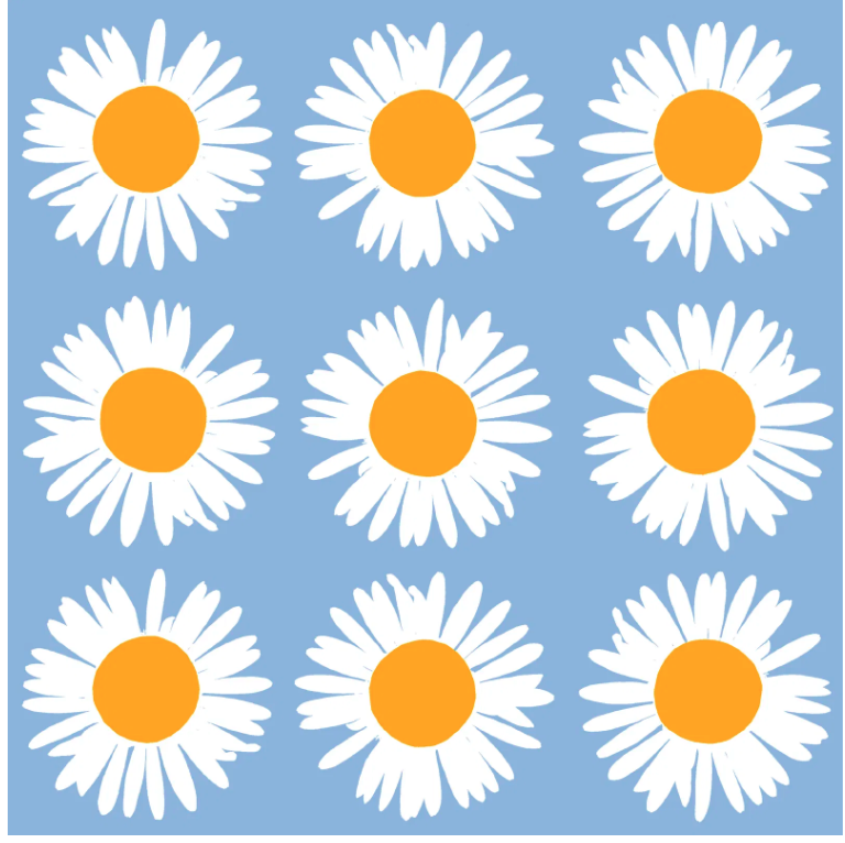 Servetter - AURINGONKUKKA Blue Lunch - Marimekko