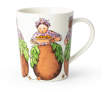 Elsa Beskow Mugg 28 cl (Med handtag) - Fru Potatis