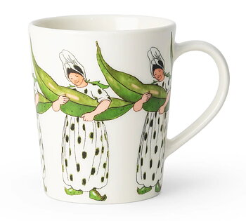 Elsa Beskow Mugg 28 cl (Med handtag) - Fru Bondböna