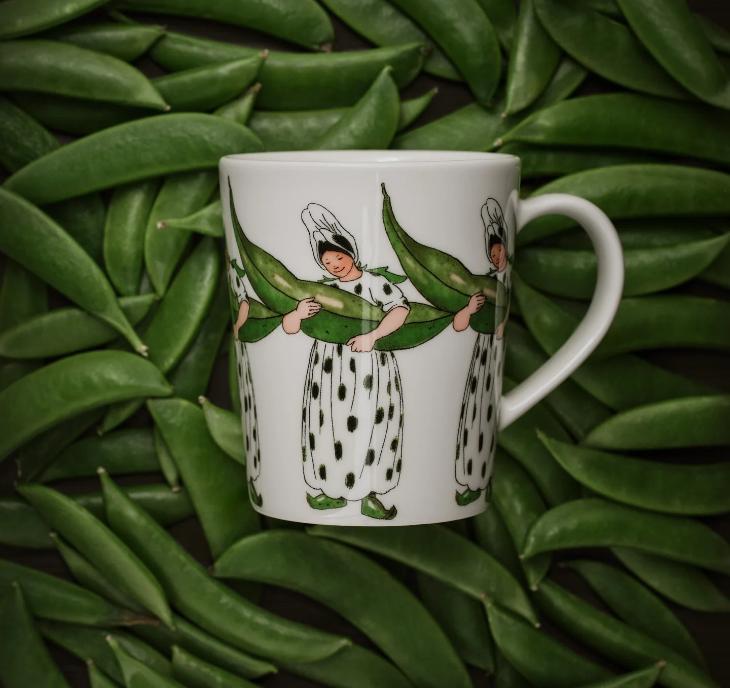 Elsa Beskow Mugg 28 cl (Med handtag) - Fru Bondböna - 2