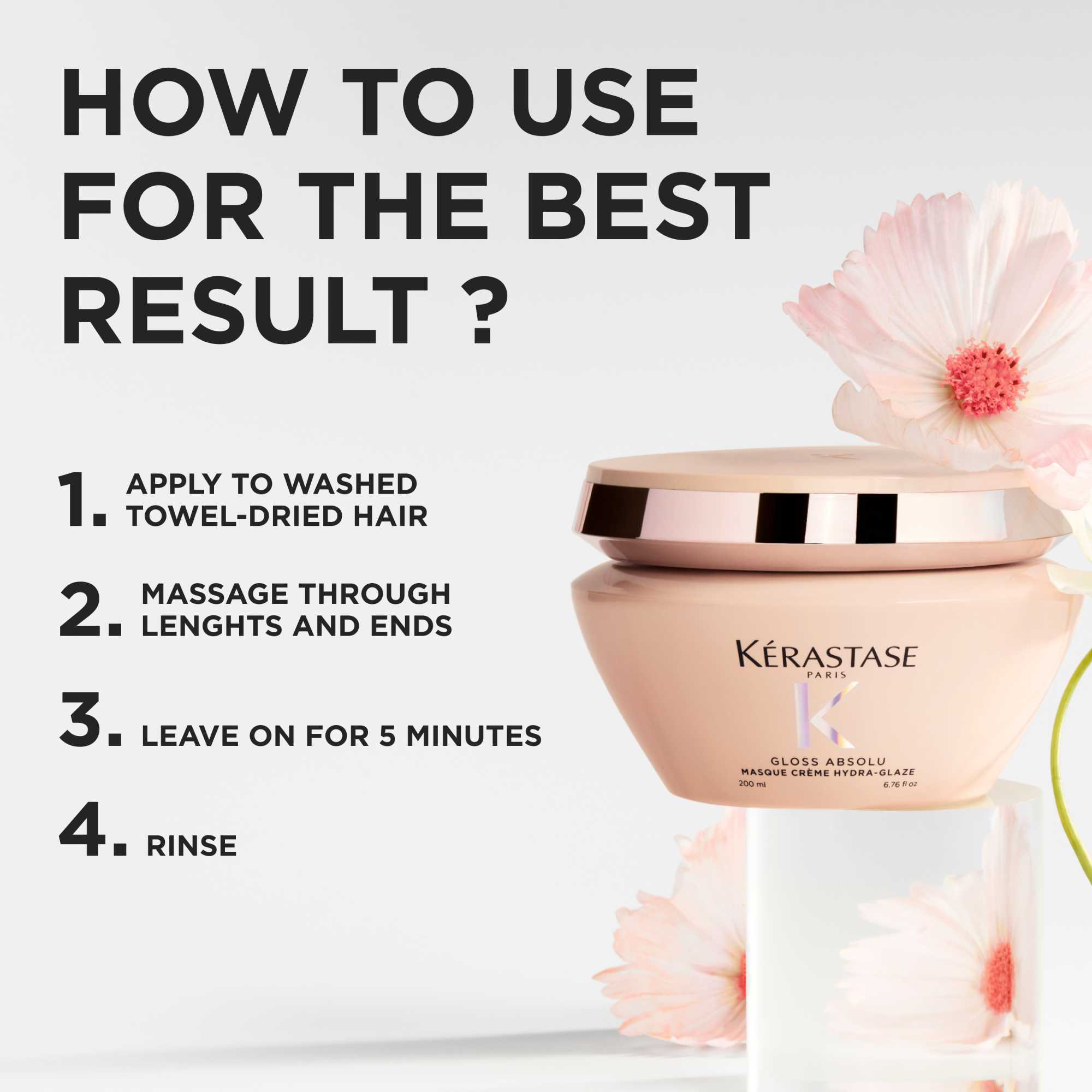 Kerastase Gloss Absolu Masque Creme Hydra Glaze  200ml - 2