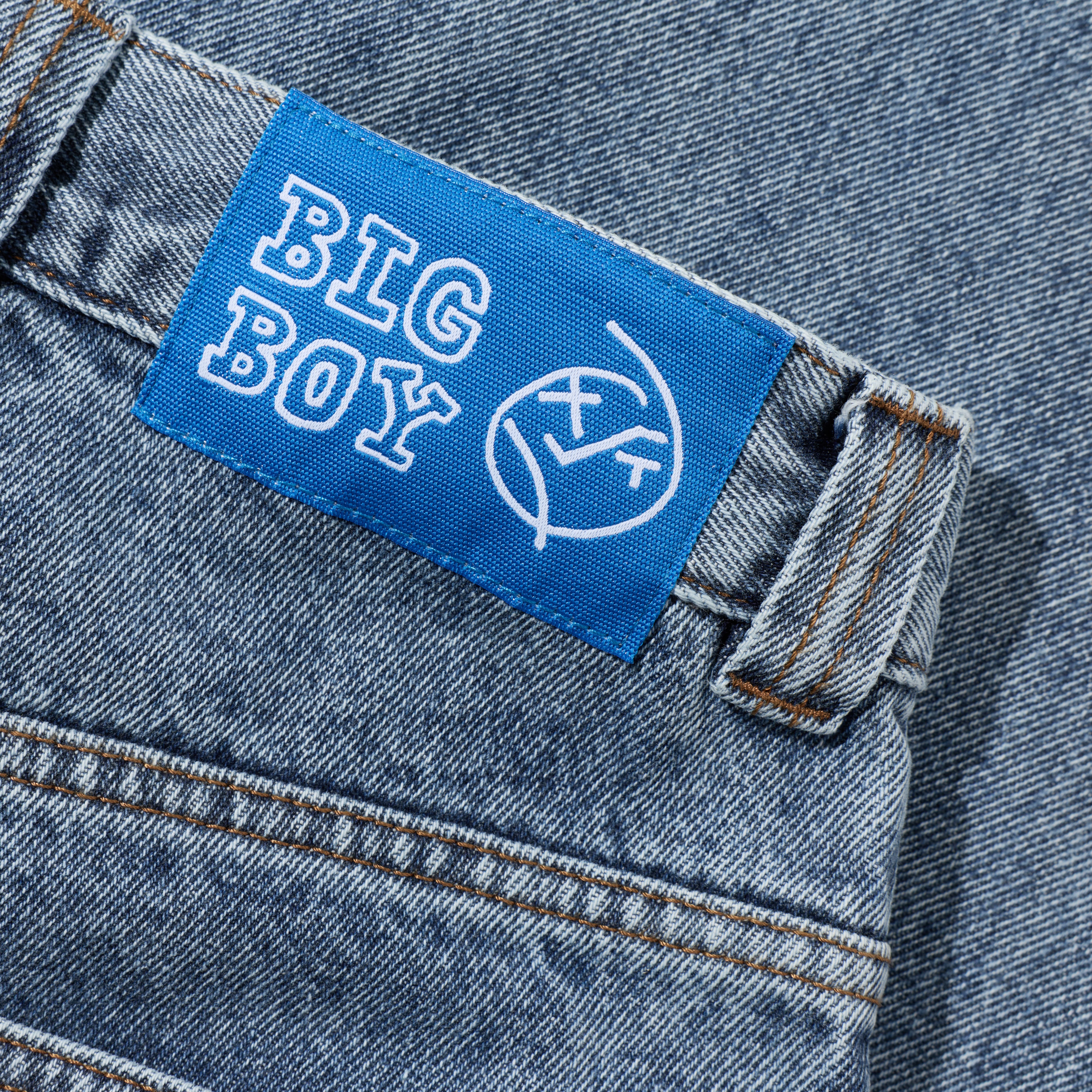 Polar Skate Co. Big Boy Byxor Heavy Washed Blue - 5