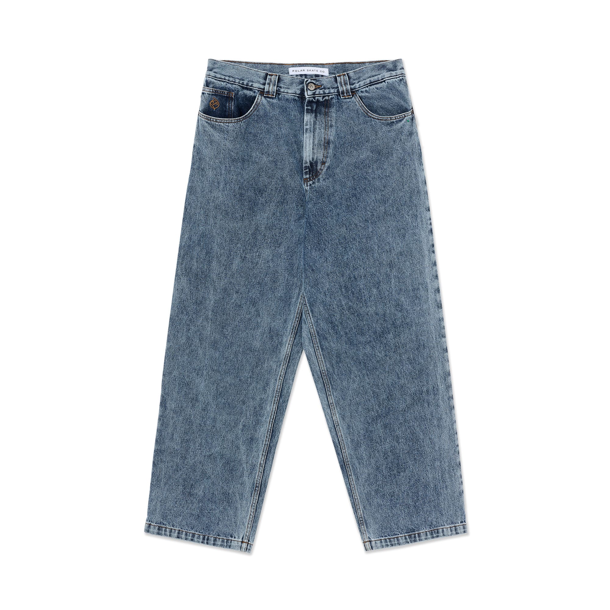 Polar Skate Co. Big Boy Byxor Heavy Washed Blue