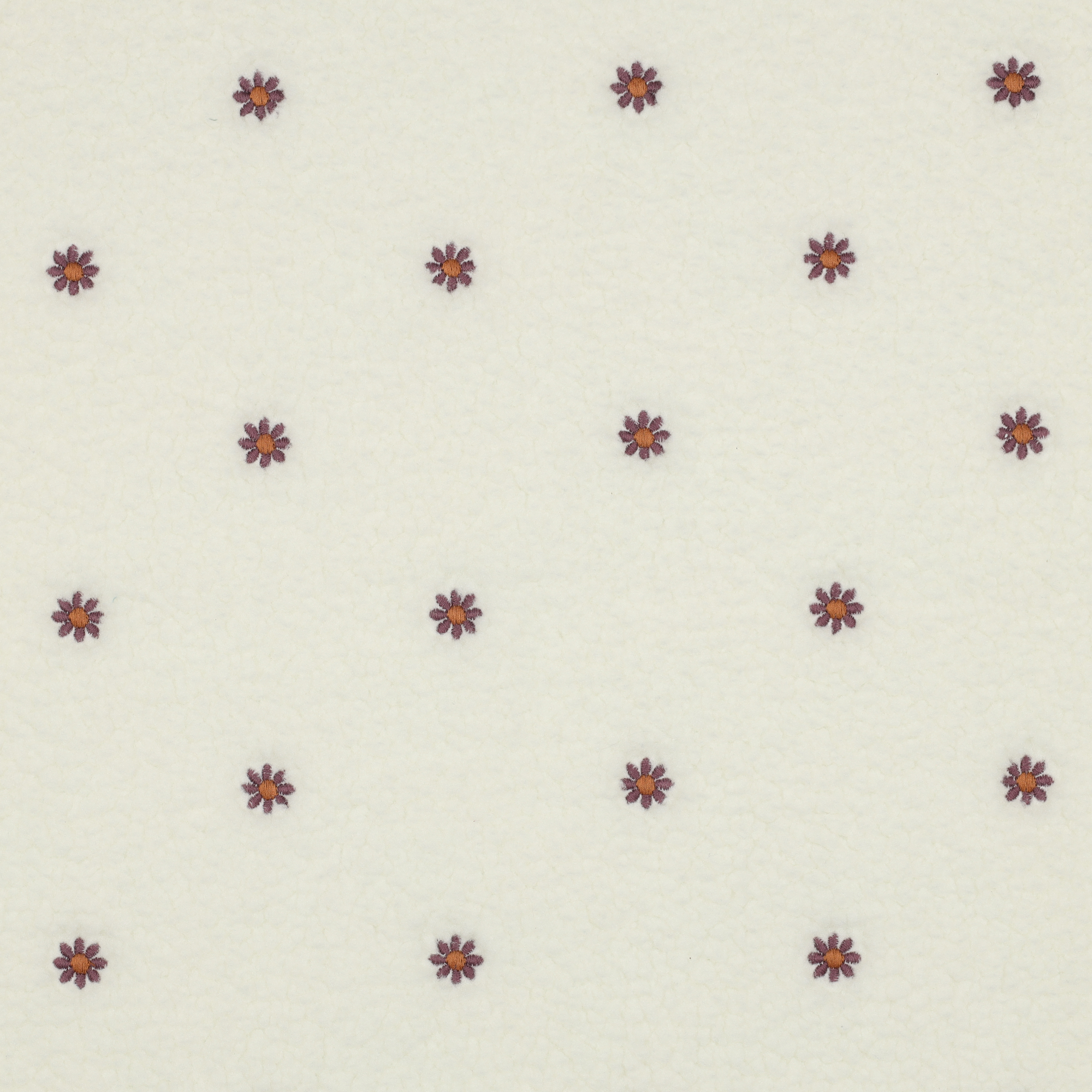 TEDDY EMBROIDERY FLOWERS - OFF WHITE - 2