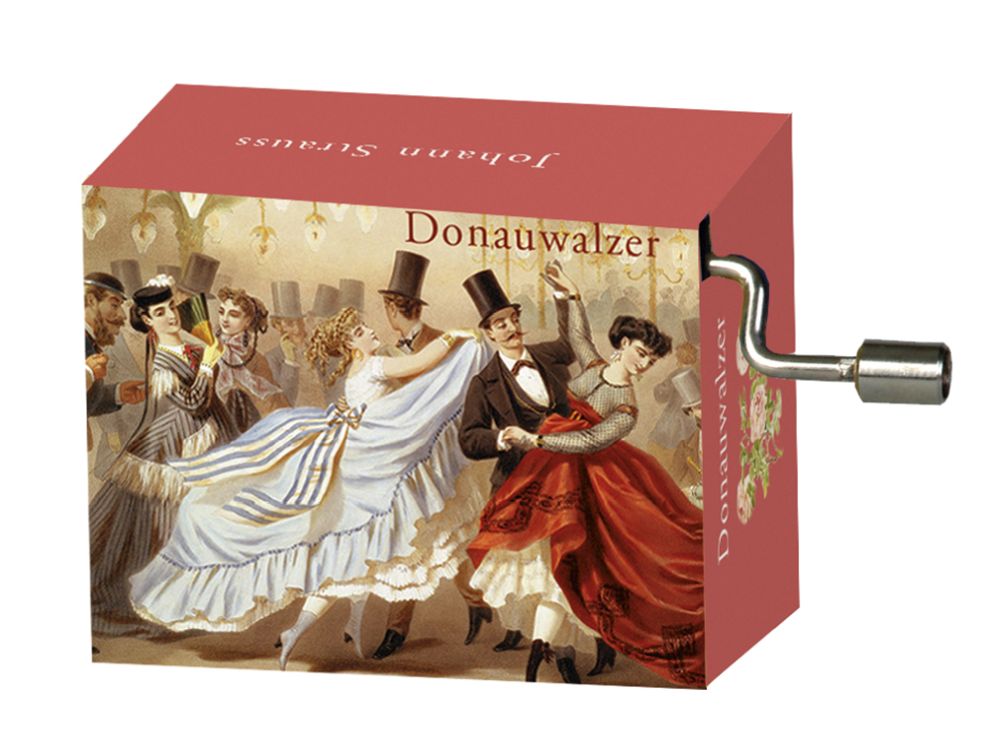 Spilledåser, Art & Music Box-display, Johann Strauss, Borddisplay med 36 stk.+3 stk. demo. TEMA-produkt - 2