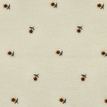 TEDDY EMBROIDERY SUN FLOWERS