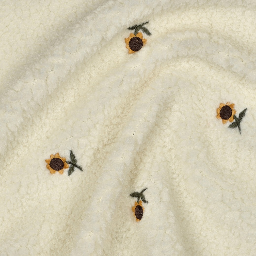 TEDDY EMBROIDERY SUN FLOWERS
