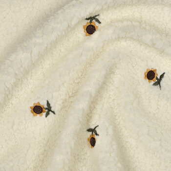 TEDDY EMBROIDERY SUN FLOWERS