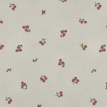 MUSLIN EMBROIDERY - PINK FLORALS
