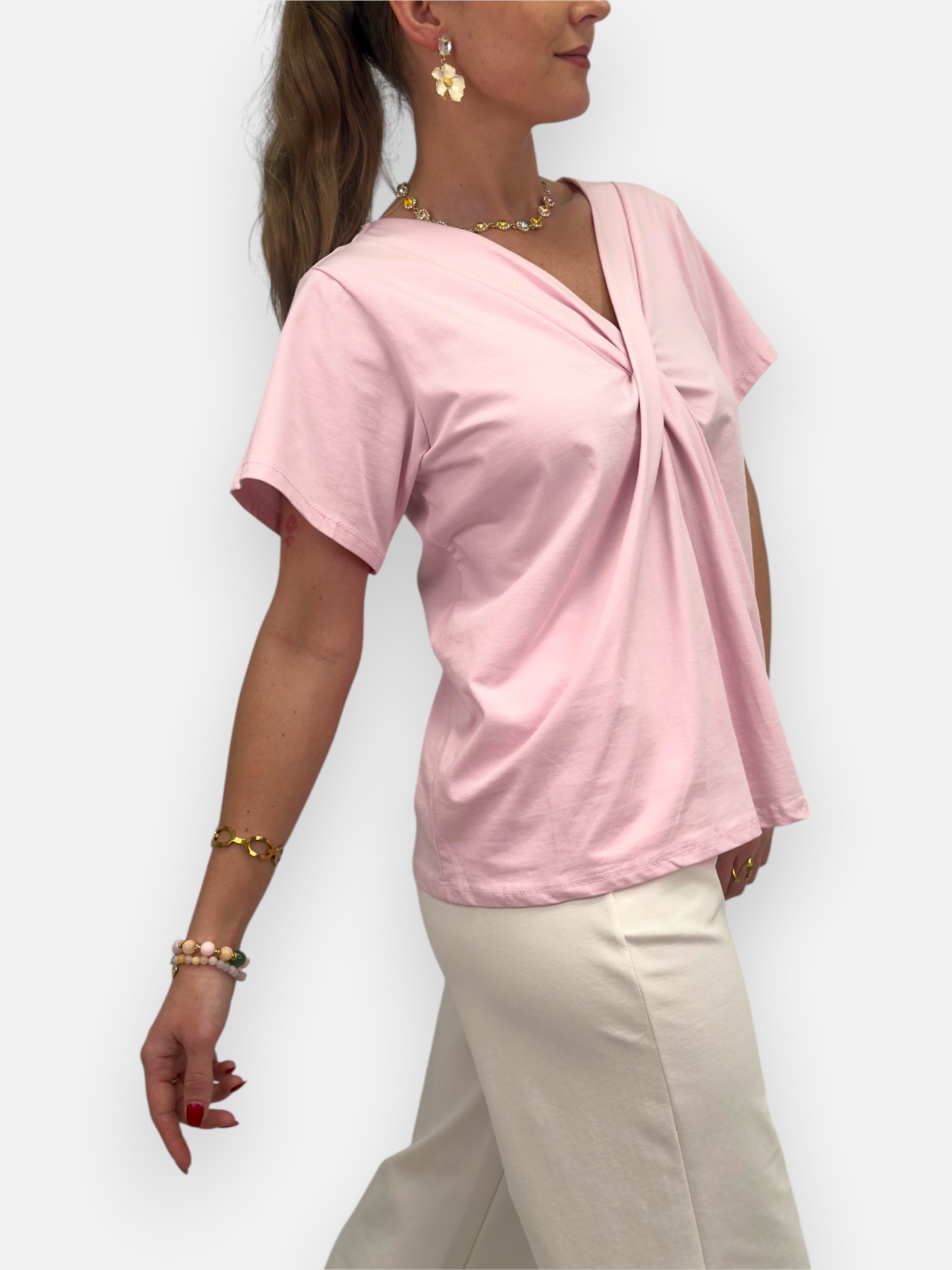 Draped cotton top - 2