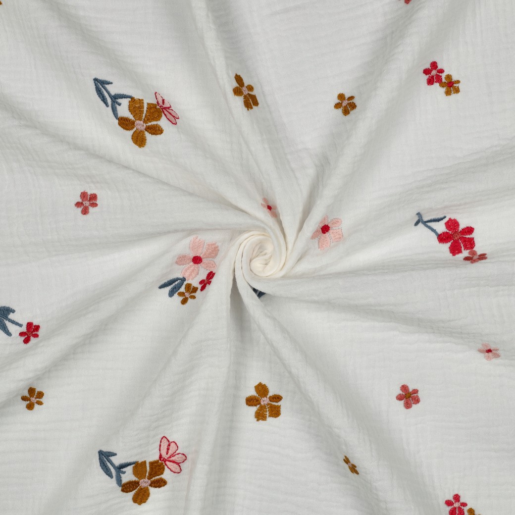 MUSLIN EMBROIDERY - SUMMER FLORALS - 3