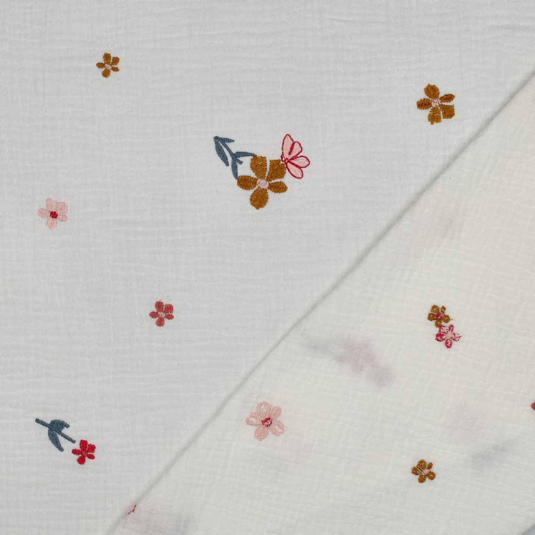 MUSLIN EMBROIDERY - SUMMER FLORALS - 4