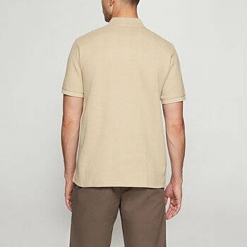 Signal - Olau Structured Polo - Warm Beige