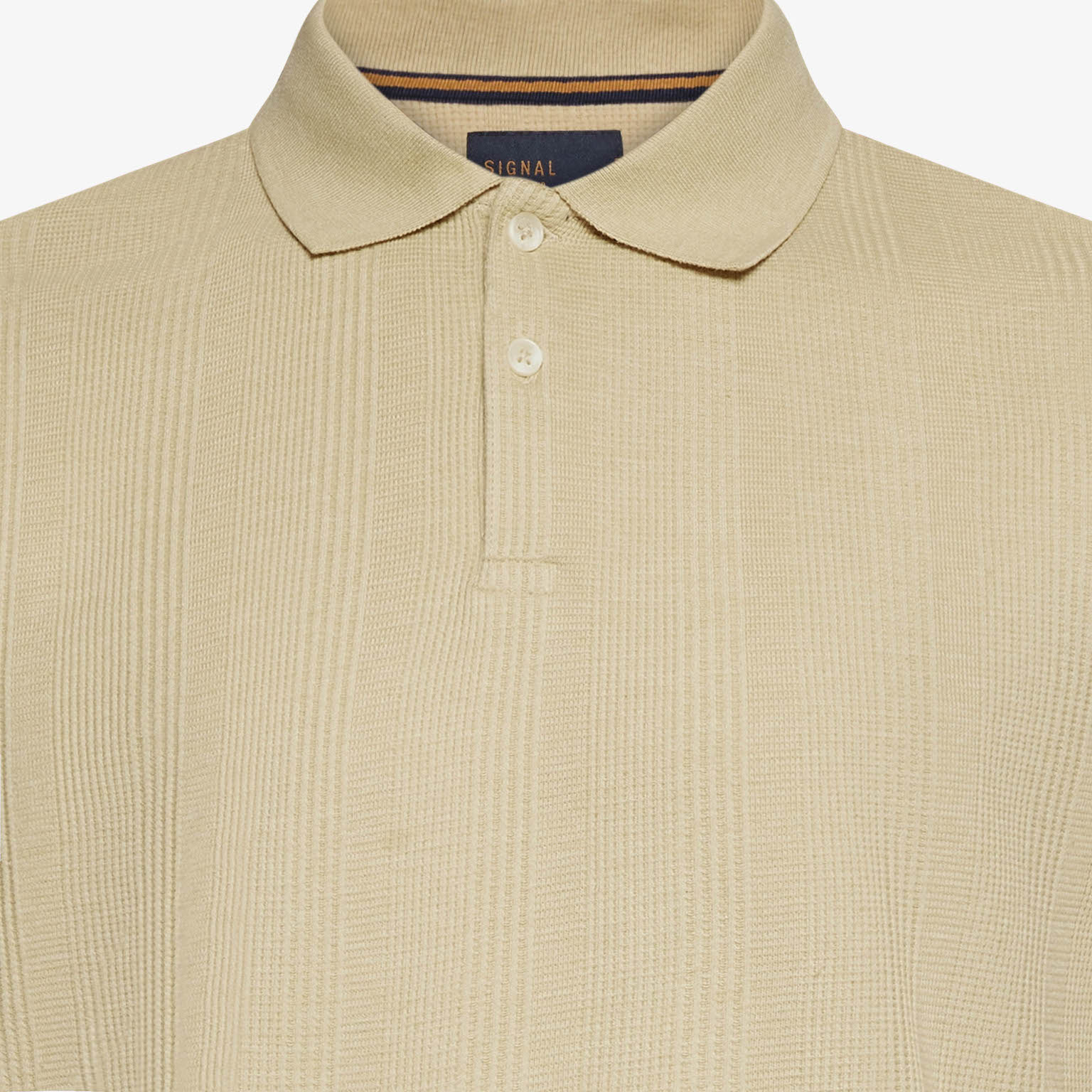 Signal - Olau Structured Polo - Warm Beige - 5
