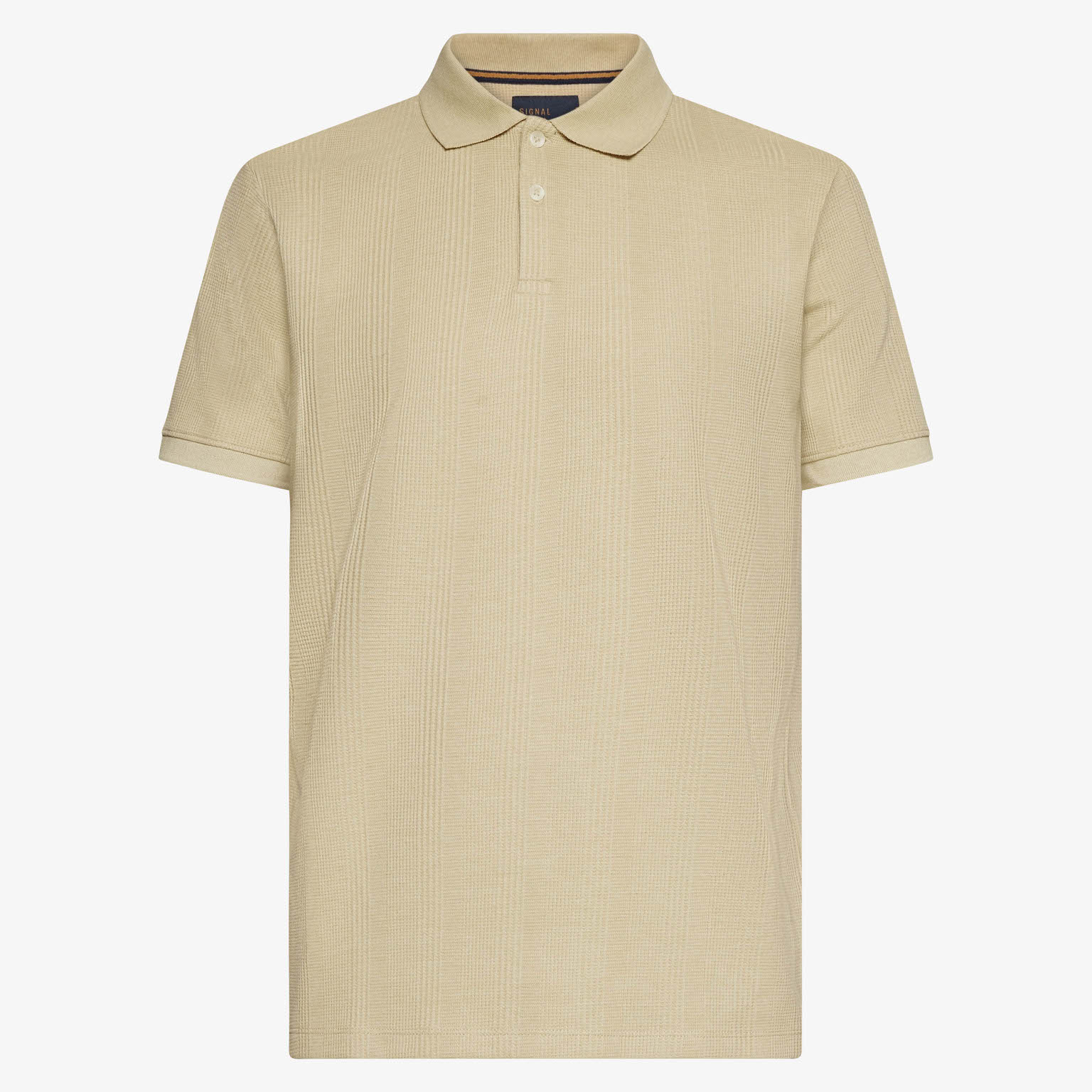 Signal - Olau Structured Polo - Warm Beige - 4