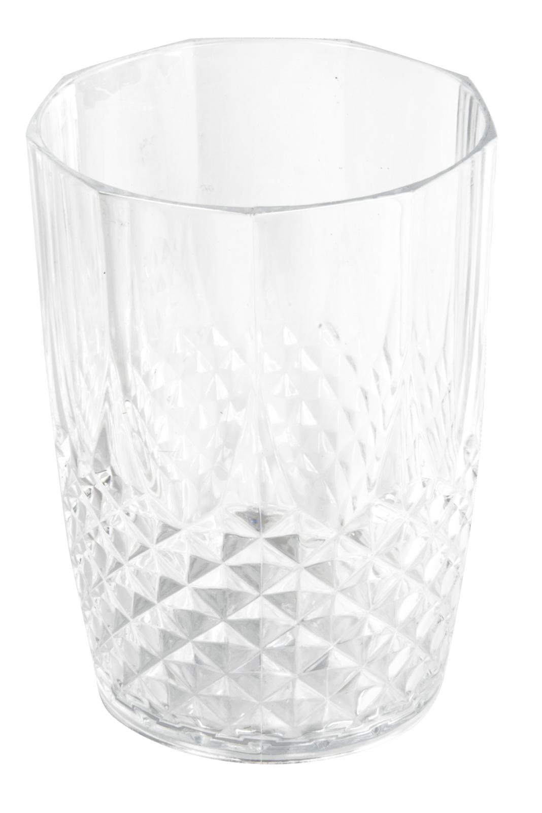 Vatten Glas 400 ml Crystal Effect – Återanvändbara Plastglas 6-pack - 2