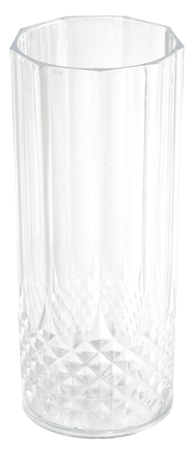 Long Drink Glass 400 ml Kristalleffekt – Återanvändbara Plastglas 6-pack - 2
