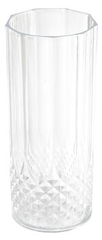 Long Drink Glass 400 ml Kristalleffekt – Återanvändbara Plastglas 6-pack