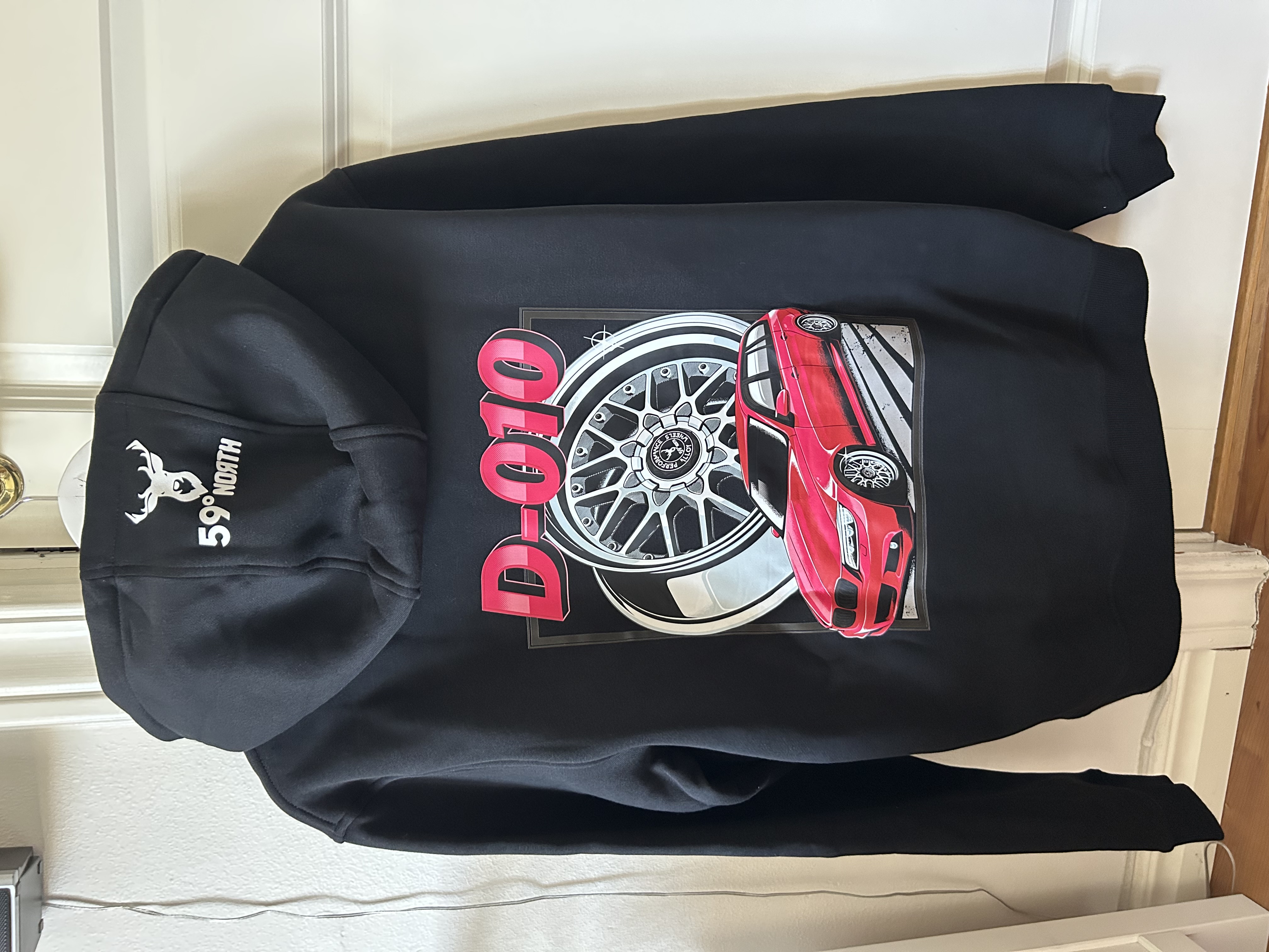 59°North Wheels Hoodie "D-010" black - 4