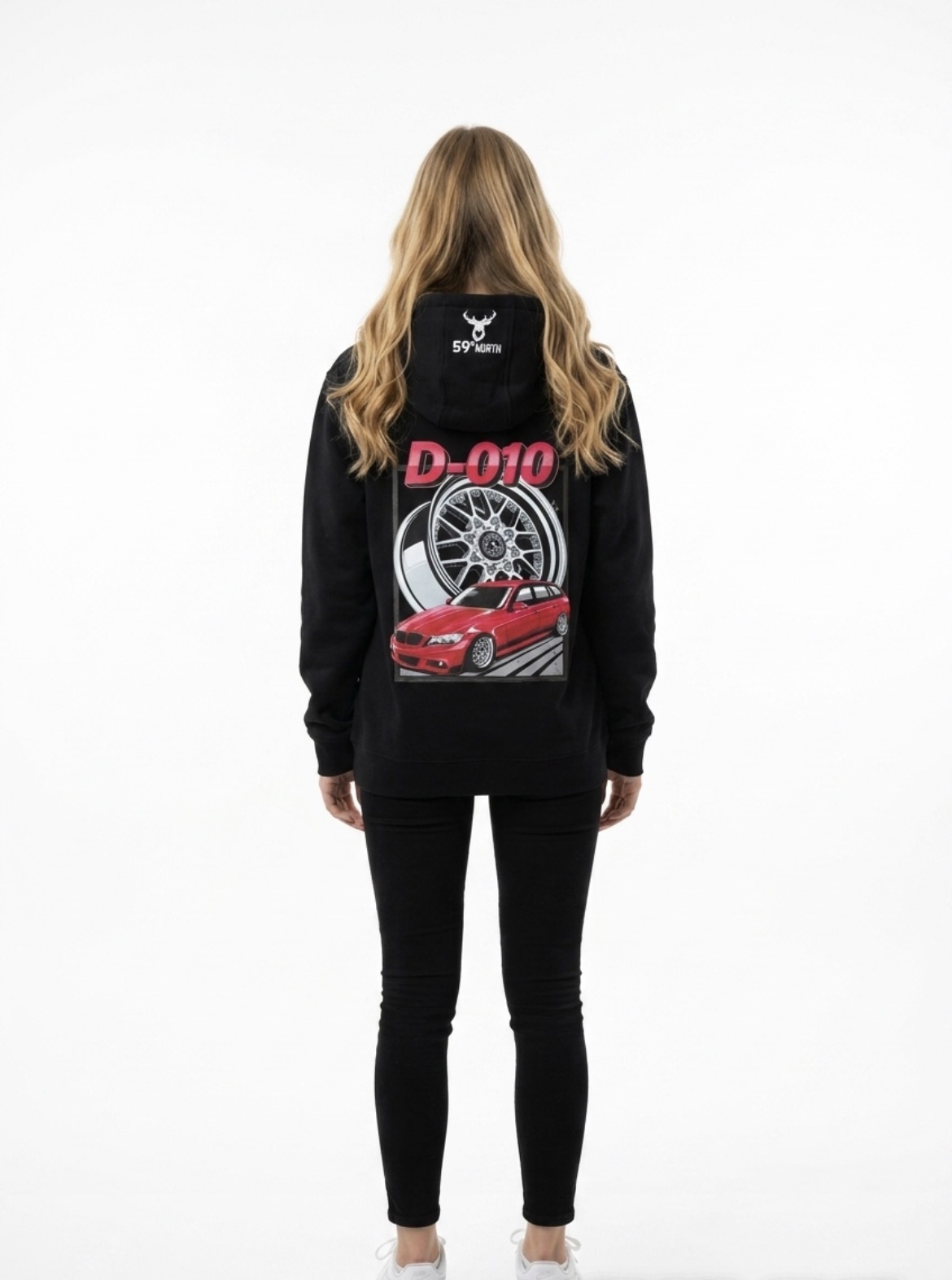 59°North Wheels Hoodie "D-010" black
