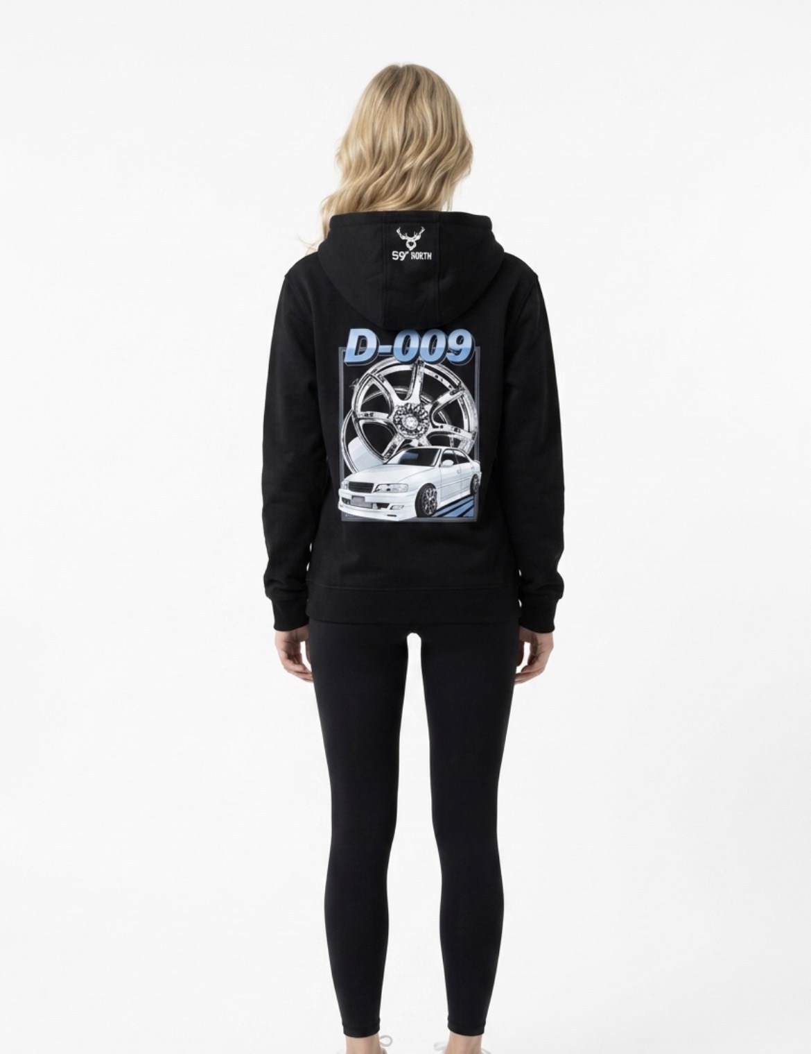 59°North Wheels Hoodie "D-009" svart