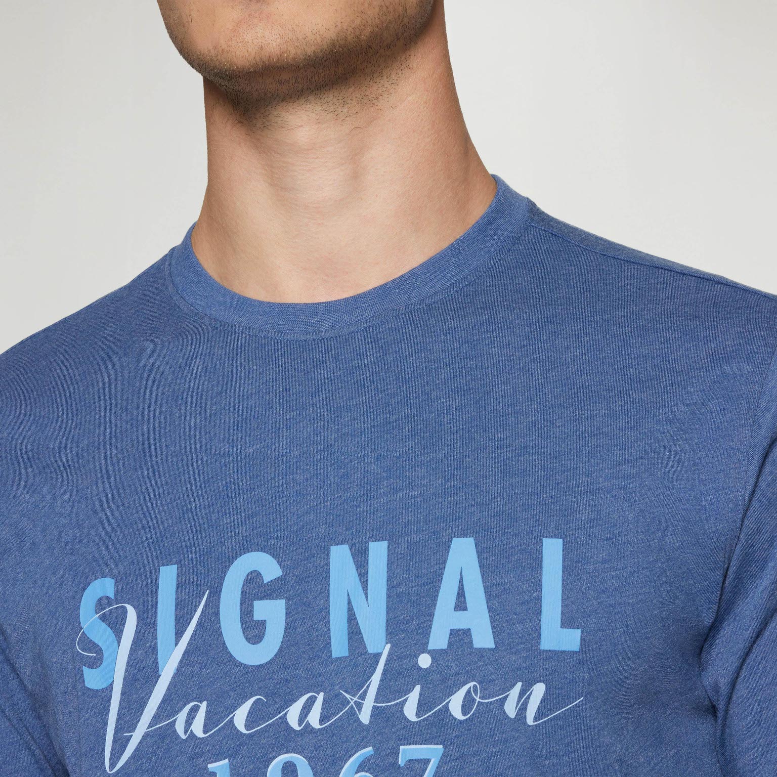 Signal - Finn Print Tee - True Blue - 3
