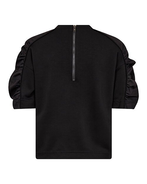 Topp Lance med kort poplinärm svart - 2