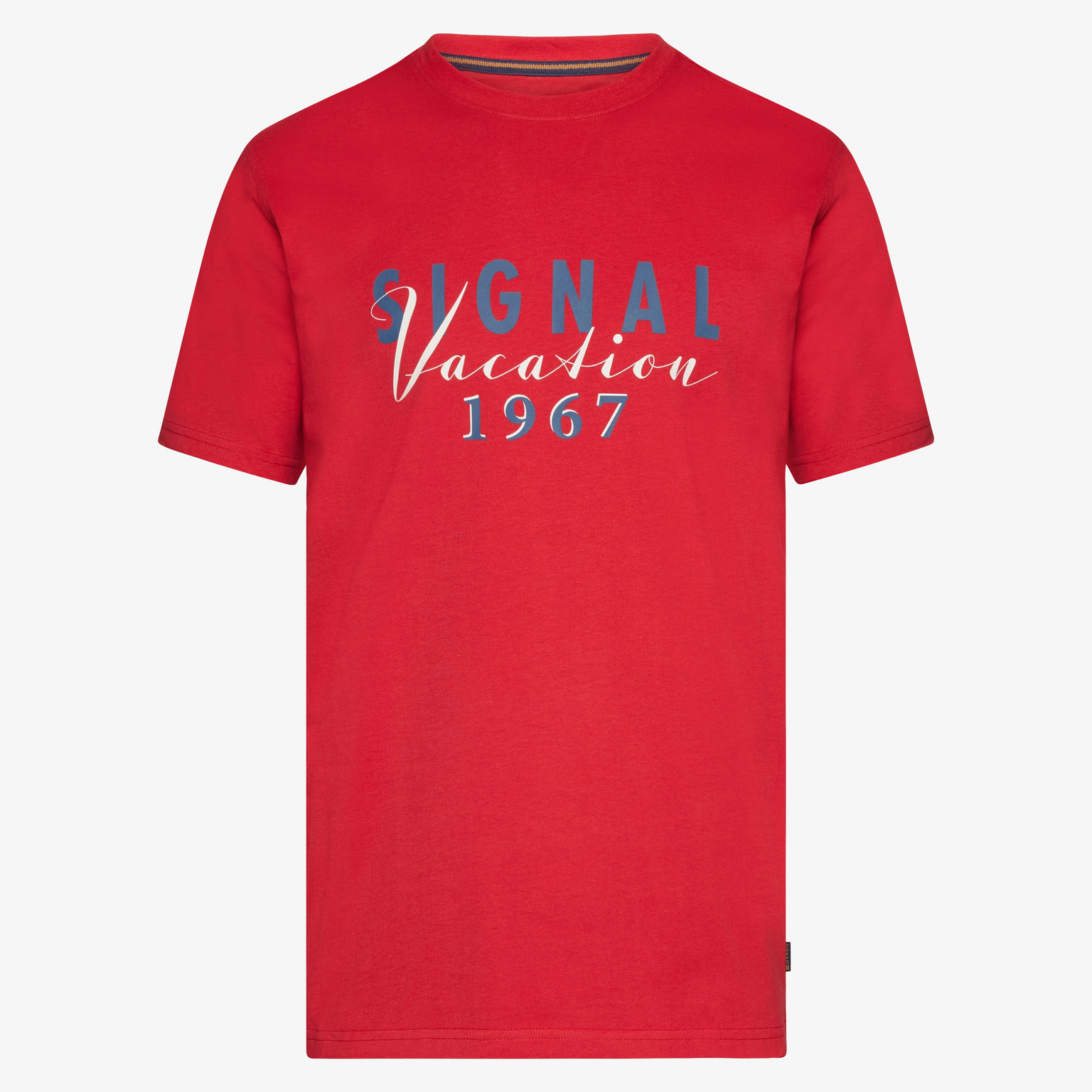 Signal - Finn Print Tee - Dusty Red - 4