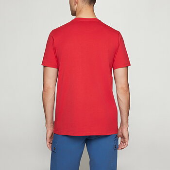 Signal - Finn Print Tee - Dusty Red