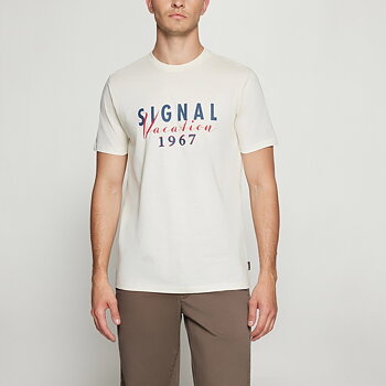 Signal - Finn Print Tee - Ecru Vapor