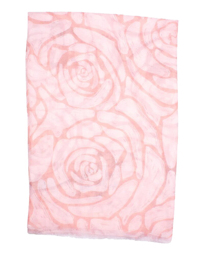 Sjal Swindon rosmönstrad rosa
