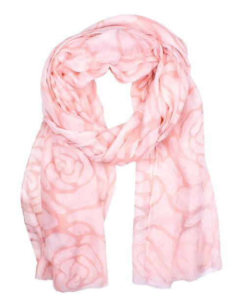 Sjal Swindon rosmönstrad rosa