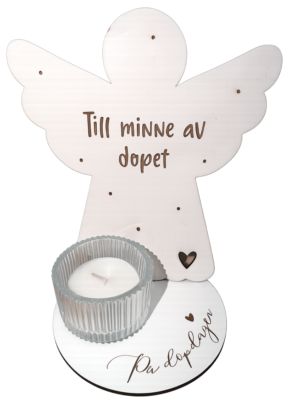 Dopängel med ljus Stor ängel - 2