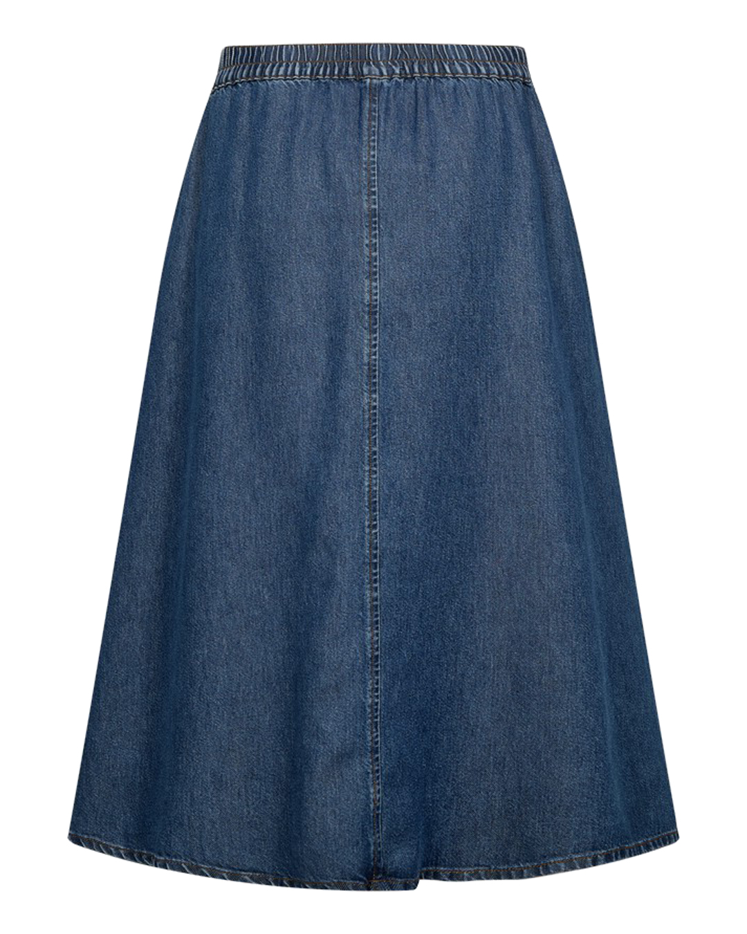 Jeanskjol Milo slits fram mellanblå denim - 2
