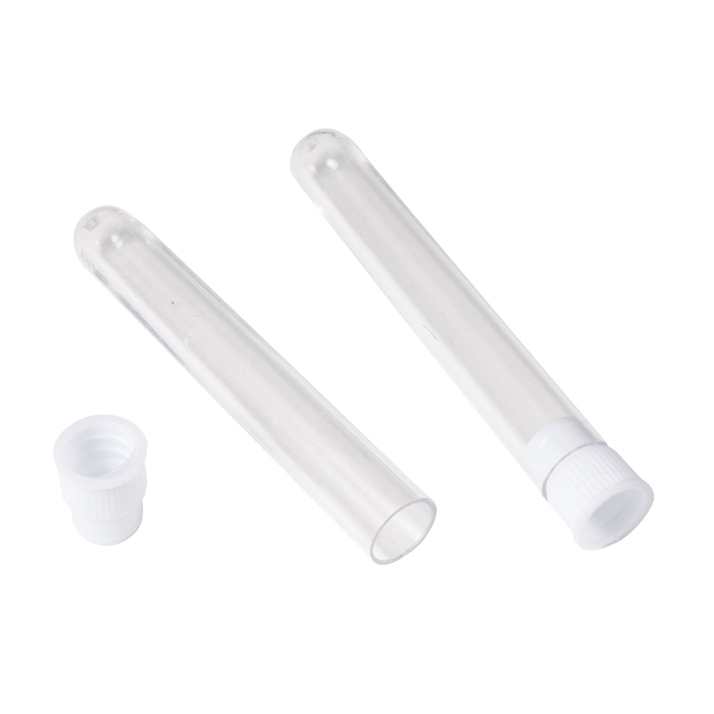 Plasttub för pärlor med lock i transparent plast - 4